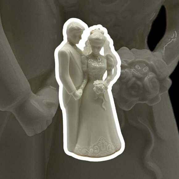 San Francisco Music Box Company Vintage Musical Bride & Groom Porcelain Figure - Picture 5 of 16